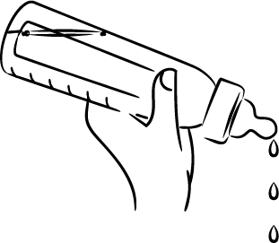 Step 4: Check nipples regularly for wear and tear. Replace nipples that look worn-out or discoloured. Always replace bottle nipples after 3 months. Nipples have different flow rates. Newborns prefer slow flow nipples. Older babies prefer faster speed nipples.
