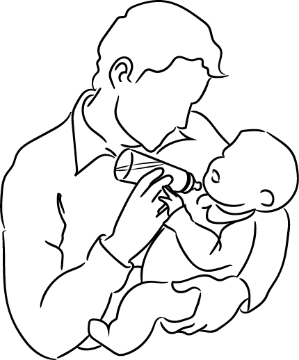 Step 6: Wait for baby to open their mouth.