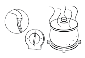 Step 3: Before filling the pot, let cold tap water run for up to 2 minutes (use approved filter if you have lead pipes). Fill the pot, and bring water to boil for 2 minutes. Let the water cool—use within 30 minutes. Step 3: Before filling the pot, let cold tap water run for up to 2 minutes (use approved filter if you have lead pipes). Fill the pot, and bring water to boil for 2 minutes. Let the water cool—use within 30 minutes.