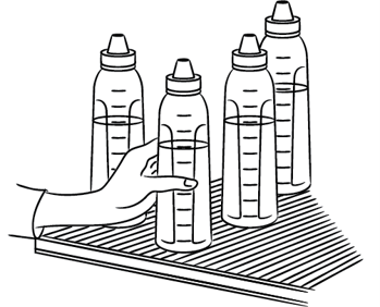 Step 11: Put prepared bottles in refrigerator. Use within 24 hours. Step 11: Put prepared bottles in refrigerator. Use within 24 hours.