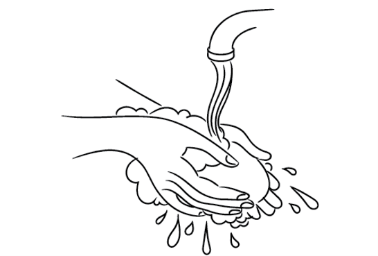 Step 1: Disinfect kitchen counter and wash hands with soap and water. Step 1: Disinfect kitchen counter and wash hands with soap and water.